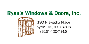 Construction Products & Services Members Ryan's Windows & Doors, Inc. Logo from Syracuse Executives Association
