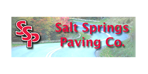Construction Products & Services Members Salt Springs Paving Company Logo from Syracuse Executives Association
